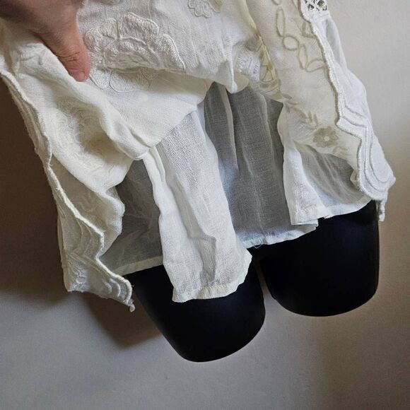 NWOT Anthropologie Meadow Rue Andorra Peplum Blouse - Picture 6 of 11